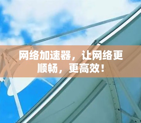 网络加速器，让网络更顺畅，更高效！