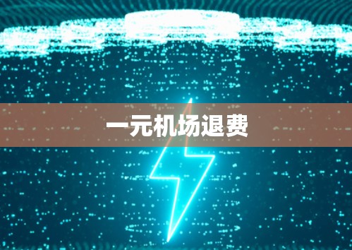 一元机场退费