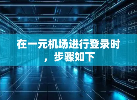 在一元机场进行登录时，步骤如下