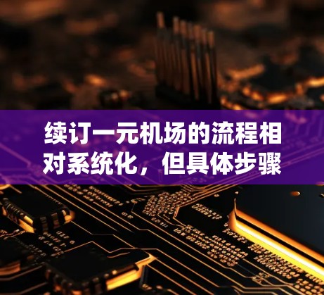 续订一元机场的流程相对系统化，但具体步骤因地区而异，建议以下步骤进行操作