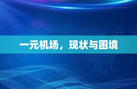 一元机场，现状与困境