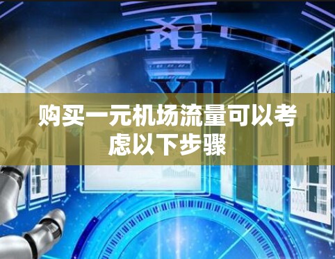购买一元机场流量可以考虑以下步骤