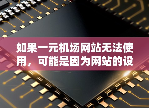 如果一元机场网站无法使用，可能是因为网站的设计、导航系统不完善，或者存在技术问题。以下是一些可能的原因和解决方法
