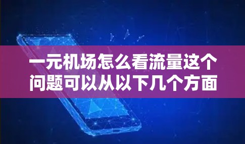 一元机场怎么看流量这个问题可以从以下几个方面来探讨