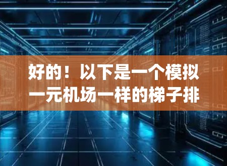 好的！以下是一个模拟一元机场一样的梯子排队系统，可以用于模拟排队的流程和规则。这个系统使用Python来实现，包括排队规则、入馆条件以及退队机制