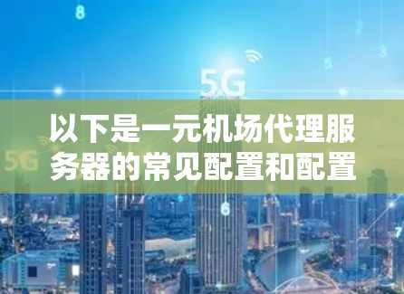 以下是一元机场代理服务器的常见配置和配置建议