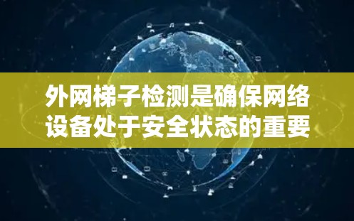 外网梯子检测是确保网络设备处于安全状态的重要步骤。以下是一个系统化的总结，帮助您高效地进行外网梯子检测