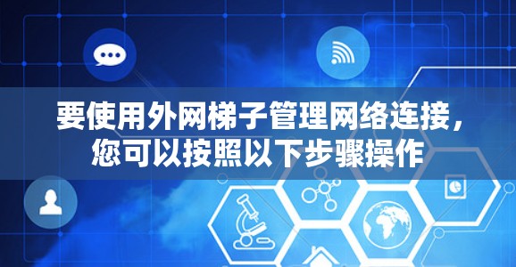 要使用外网梯子管理网络连接，您可以按照以下步骤操作