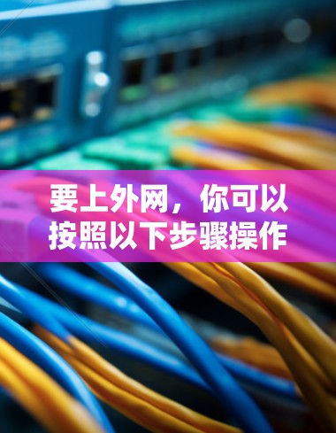 要上外网，你可以按照以下步骤操作