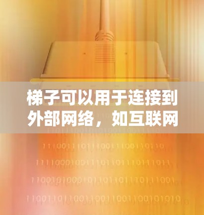 梯子可以用于连接到外部网络，如互联网，以实现数据传输。以下是一些使用梯子连接到外部网络的方法