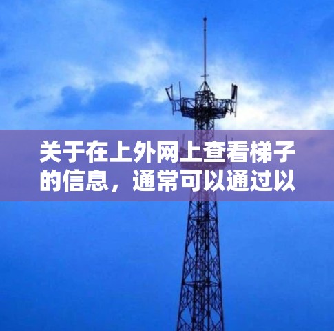 关于在上外网上查看梯子的信息，通常可以通过以下途径获取
