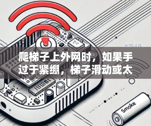 爬梯子上外网时，如果手过于紧绷，梯子滑动或太滑，或者梯子太窄，以下是一步一步的解决方案