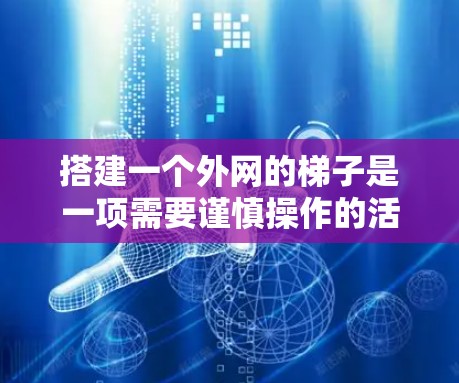 搭建一个外网的梯子是一项需要谨慎操作的活动，以下是一步步的指南，帮助你在安全的环境中使用梯子