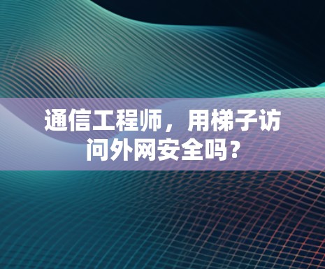 通信工程师，用梯子访问外网安全吗？