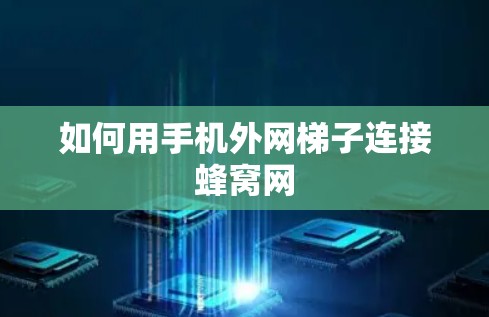 如何用手机外网梯子连接蜂窝网
