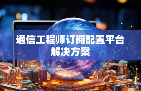 通信工程师订阅配置平台解决方案 通信工程师订阅配置平台解决方案