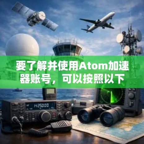 要了解并使用Atom加速器账号，可以按照以下步骤进行