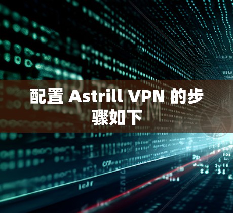 配置 Astrill VPN 的步骤如下