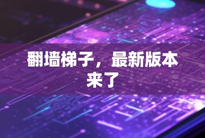 翻墙梯子，最新版本来了