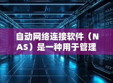 自动网络连接软件（NAS）是一种用于管理网络上的服务器和数据库的软件，其主要功能包括自动连接网络，存储和管理数据，以及支持跨网络文件传输等。以下是关于自动网络连接软件的详细解释