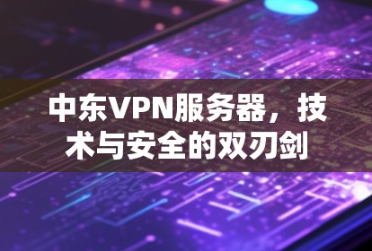 中东VPN服务器，技术与安全的双刃剑