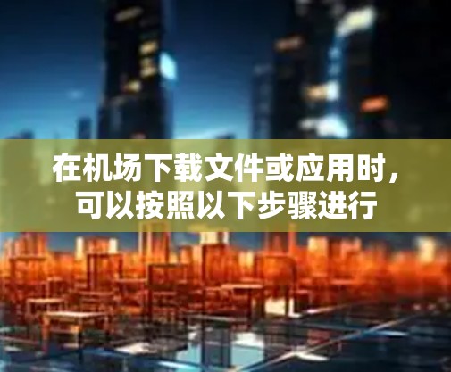在机场下载文件或应用时，可以按照以下步骤进行
