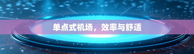单点式机场，效率与舒适