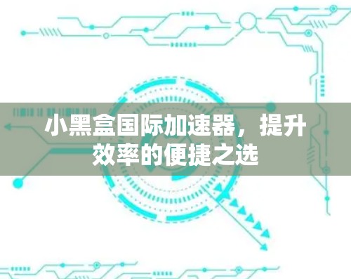 小黑盒国际加速器，提升效率的便捷之选